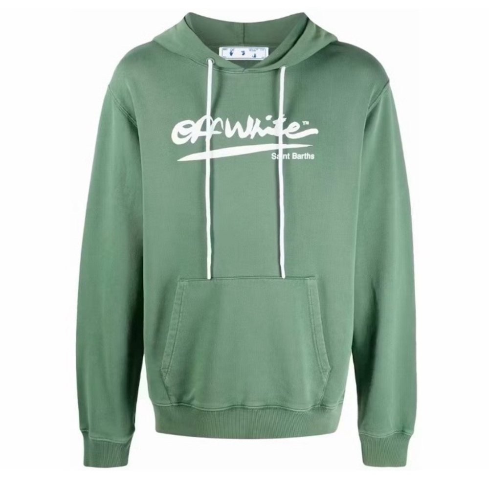 Off-White x Eden Rock St. Barths Arrows Motif Print Hoodie | Green | Small